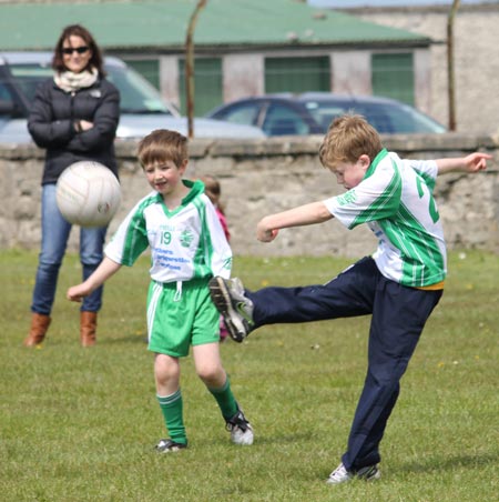 Action from the under 8 county blitz in Father Tierney Park.