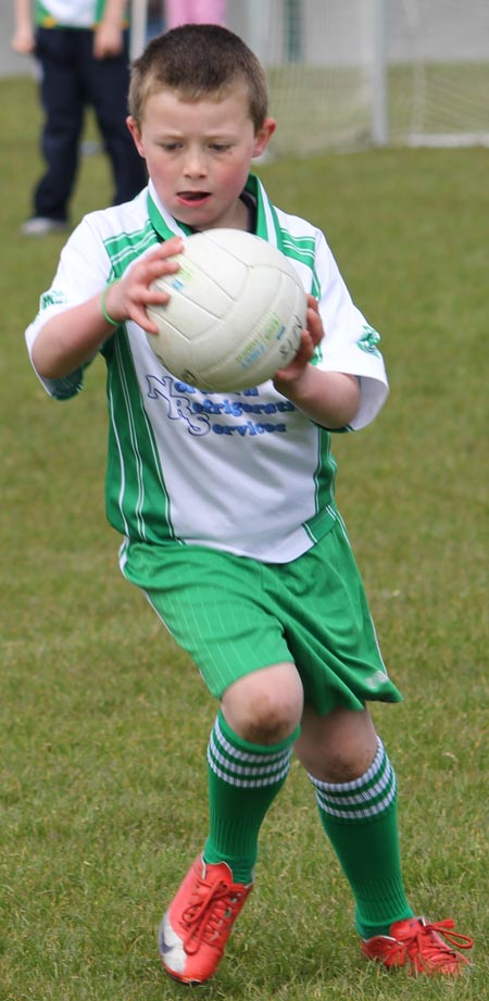 Action from the under 8 county blitz in Father Tierney Park.