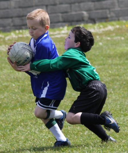 Action from the under 8 county blitz in Father Tierney Park.