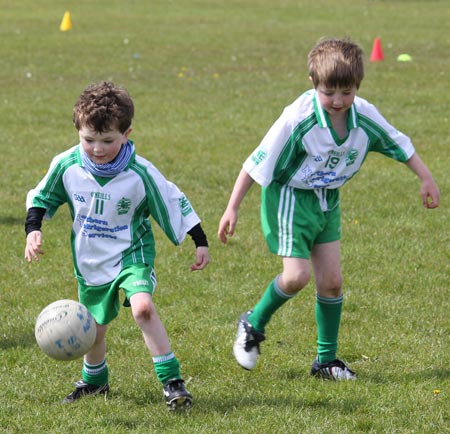 Action from the under 8 county blitz in Father Tierney Park.