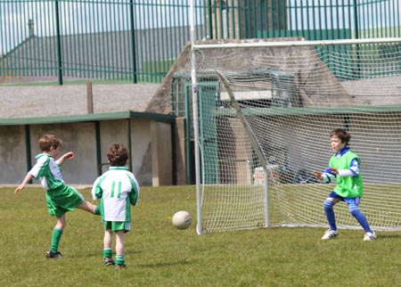 Action from the under 8 county blitz in Father Tierney Park.