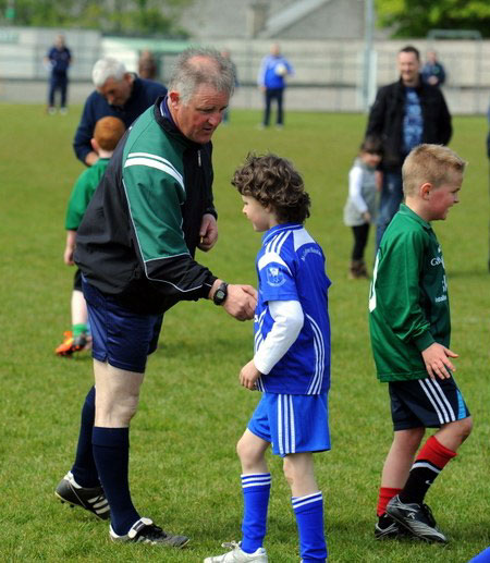 Action from the under 8 county blitz in Father Tierney Park.