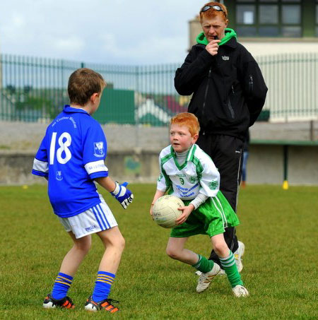 Action from the under 8 county blitz in Father Tierney Park.