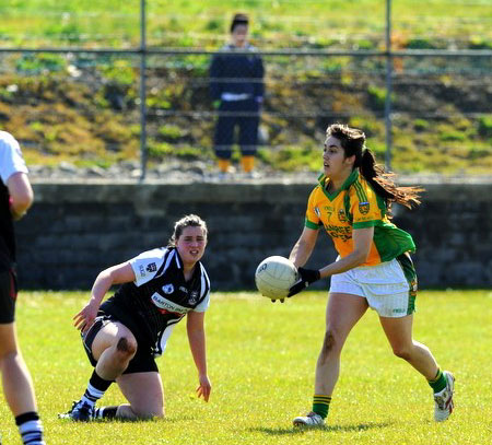 Action from the 2012 ladies inter-county match between Donegal and Sligo.