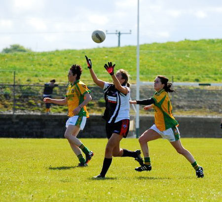 Action from the 2012 ladies inter-county match between Donegal and Sligo.