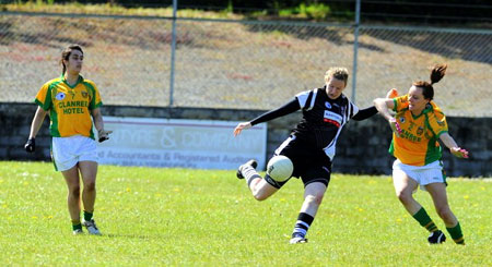 Action from the 2012 ladies inter-county match between Donegal and Sligo.