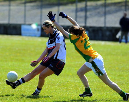 Action from the 2012 ladies inter-county match between Donegal and Sligo.