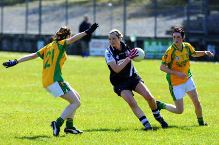 Action from the 2012 ladies inter-county match between Donegal and Sligo.