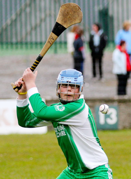 AAction from the under 14 hurling league game against Saint Eunan's in Father Tierney Park.