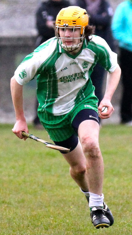 AAction from the under 14 hurling league game against Saint Eunan's in Father Tierney Park.