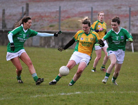 Action from the 2012 ladies inter-county match between Donegal and Fermanagh.