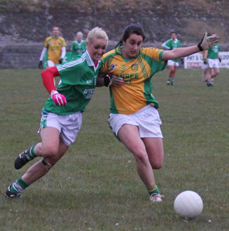 Action from the 2012 ladies inter-county match between Donegal and Fermanagh.