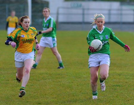 Action from the 2012 ladies inter-county match between Donegal and Fermanagh.