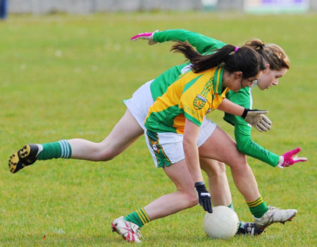 Action from the 2012 ladies inter-county match between Donegal and Fermanagh.