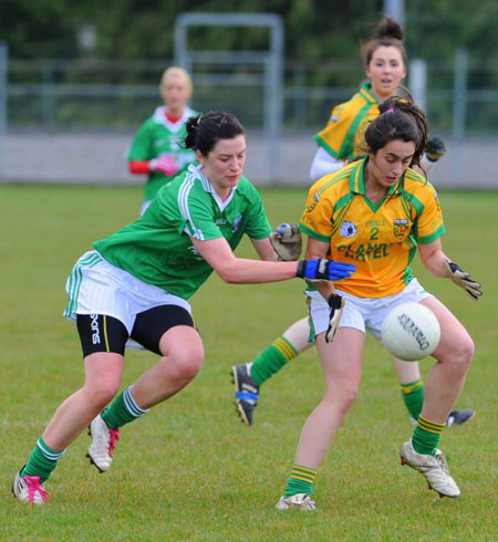 Action from the 2012 ladies inter-county match between Donegal and Fermanagh.