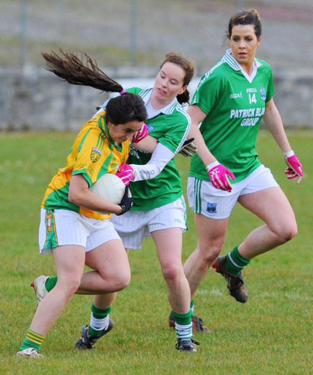 Action from the 2012 ladies inter-county match between Donegal and Fermanagh.