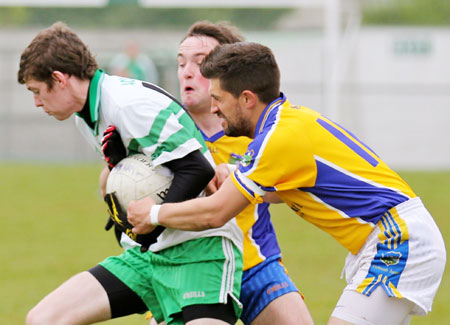 Action from the division three senior reserve football league match against Burt.