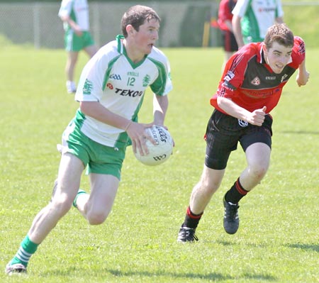 Action from the division three senior reserve football league match against Red Hugh's.