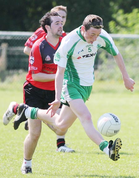 Action from the division three senior reserve football league match against Red Hugh's.