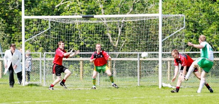 Action from the division three senior reserve football league match against Red Hugh's.