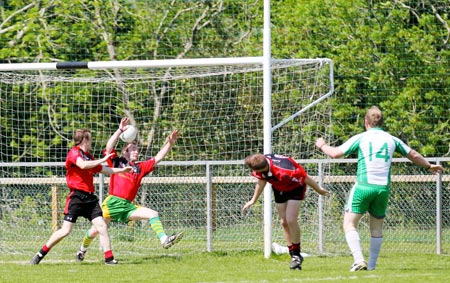 Action from the division three senior reserve football league match against Red Hugh's.