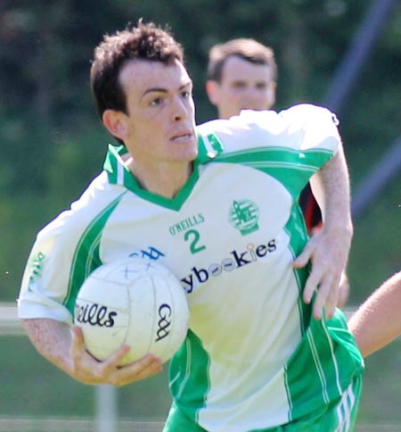 Action from the division three senior football league match against Red Hugh's.