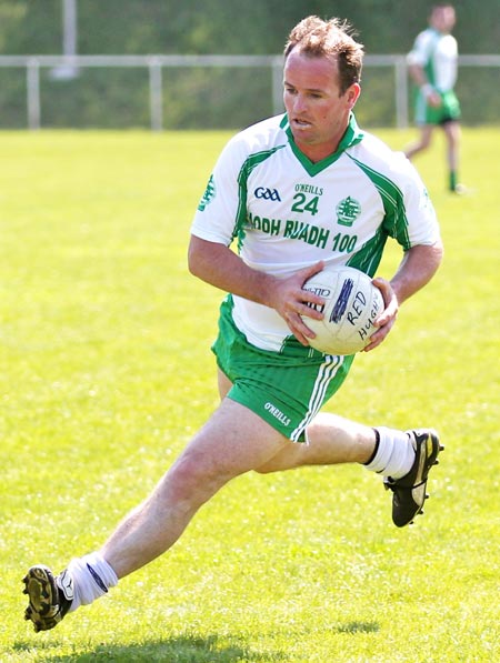 Action from the division three senior football league match against Red Hugh's.