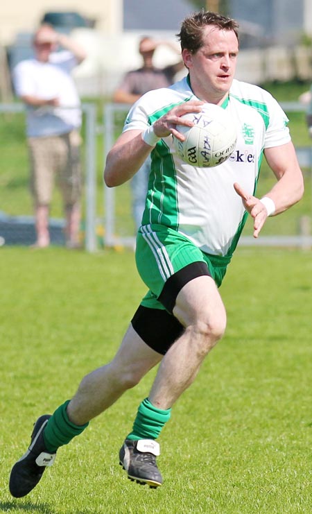 Action from the division three senior football league match against Red Hugh's.