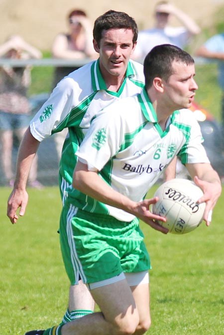 Action from the division three senior football league match against Red Hugh's.