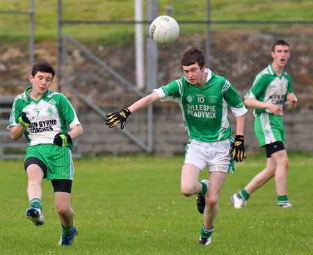 Action from the under 16 championship game against Naomh Mhuire.