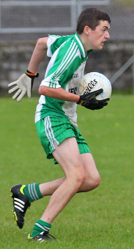 Action from the under 16 championship game against Naomh Mhuire.