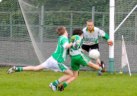 Action from the under 16 championship game against Naomh Mhuire.