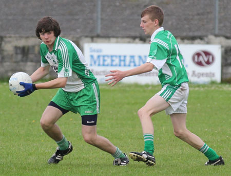 Action from the under 16 championship game against Naomh Mhuire.