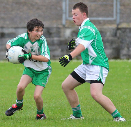 Action from the under 16 championship game against Naomh Mhuire.