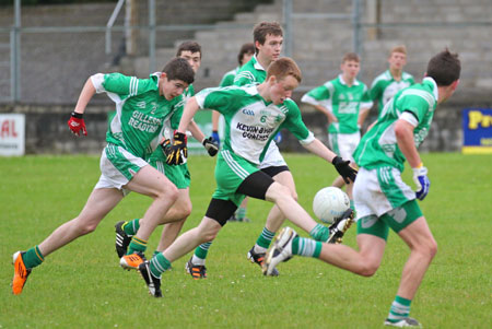 Action from the under 16 championship game against Naomh Mhuire.