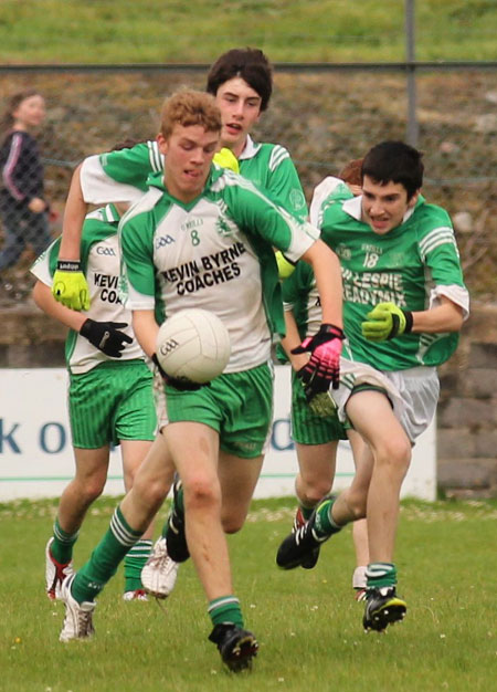 Action from the under 16 championship game against Naomh Mhuire.