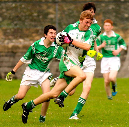 Action from the under 16 championship game against Naomh Mhuire.