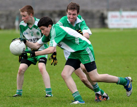 Action from the under 16 championship game against Naomh Mhuire.