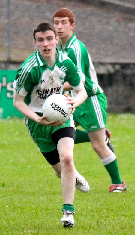 Action from the under 16 championship game against Naomh Mhuire.