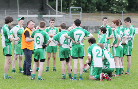 Action from the under 16 championship game against Naomh Mhuire.
