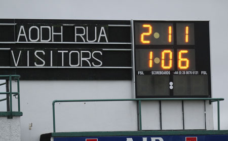 Action from the under 16 championship game against Naomh Mhuire.