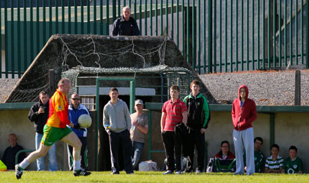 Action from the division three senior reserve football league match against Saint Naul's.