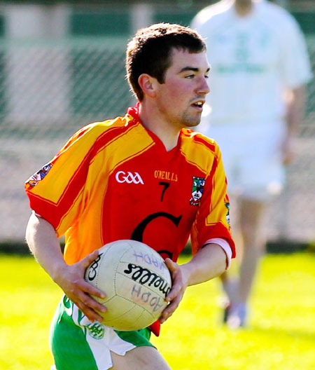 Action from the division three senior reserve football league match against Saint Naul's.