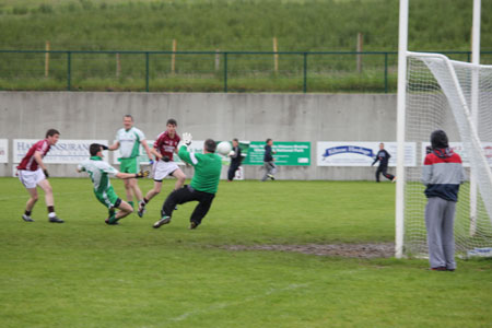 Action from the division three senior football league match against Termon.