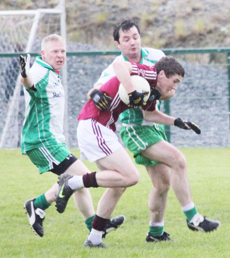 Action from the division three senior football league match against Termon.