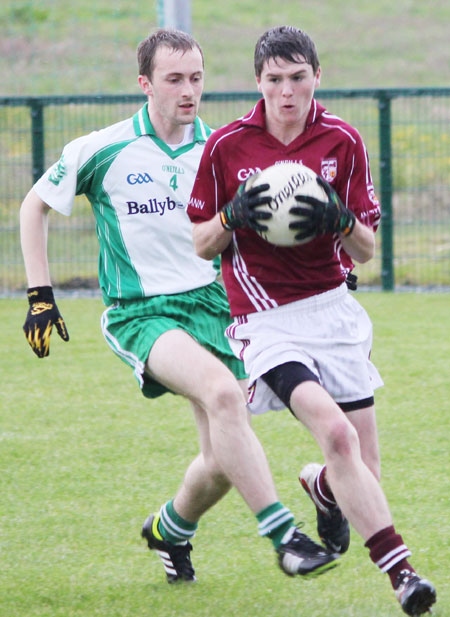 Action from the division three senior football league match against Termon.