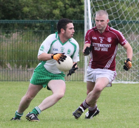 Action from the division three senior football league match against Termon.