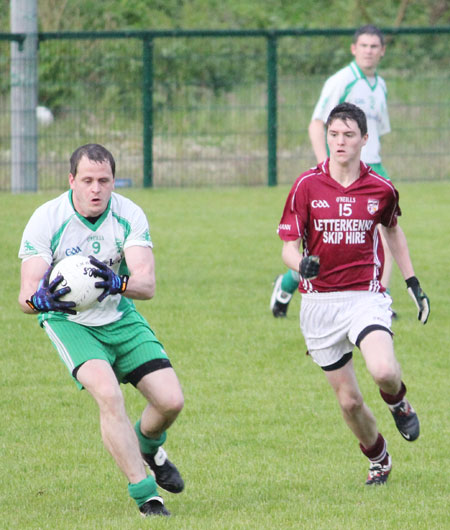 Action from the division three senior football league match against Termon.