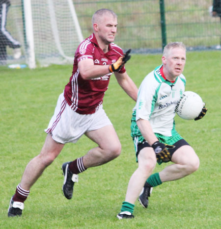 Action from the division three senior football league match against Termon.