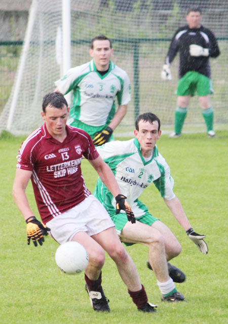 Action from the division three senior football league match against Termon.